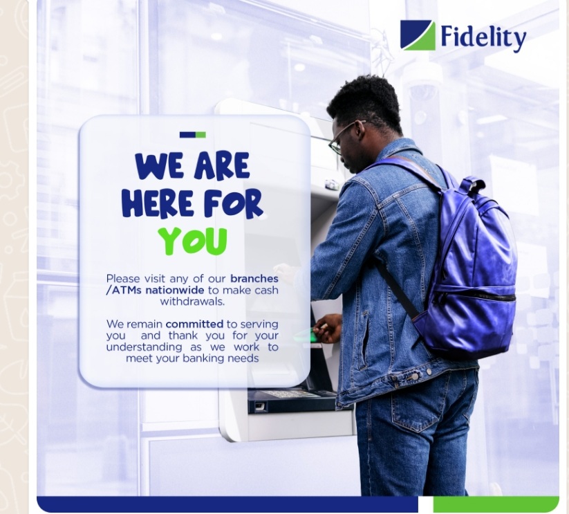 Fidelity Bank Assures Customers Of Cash Payment SuperNewsng