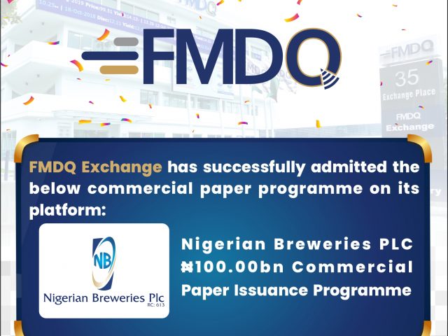 Nigerian Breweries  Registers ₦100.00 billion Commercial Paper  on FMDQ 