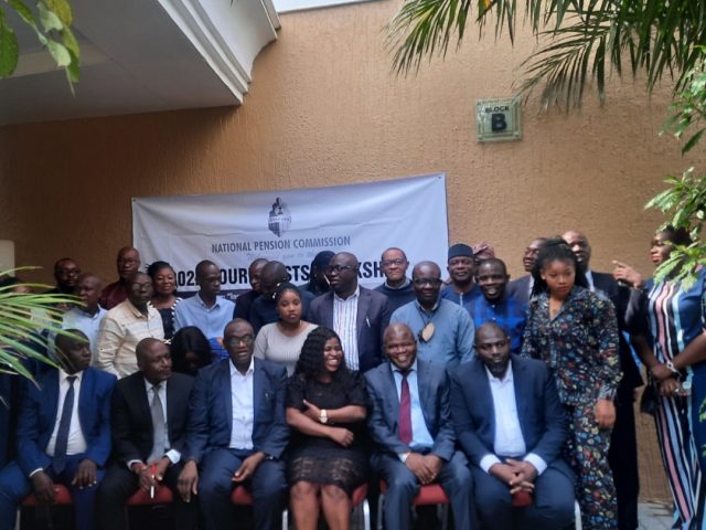 Dignitaries And Participants At The 2022 Workhop For NAIPCO, FICAN And Labour Correspondents Organised By PenCom In Lagos
