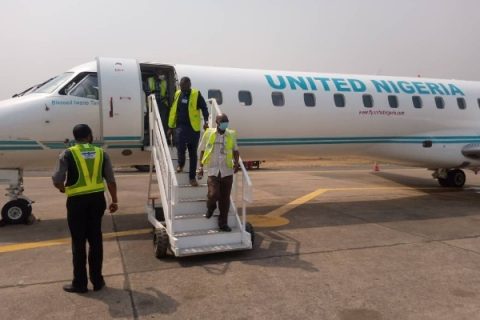 Operatives Arrest Man discovered inside empty plane at Nigeria’s airport