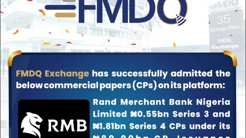 Rand Merchant Bank  Quotes N2.36 Bn Commercial Papers on FMDQ Exchange