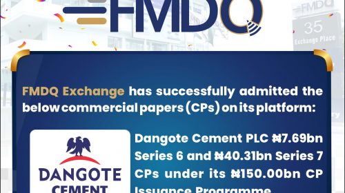 Dangote Cement Quotes Additional Series of Commercial Paper on FMDQ Exchange