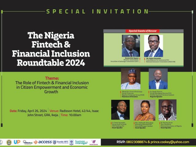 All Set For 2024 Fintech & Financial Inclusion Roundtable Today ln Lagos