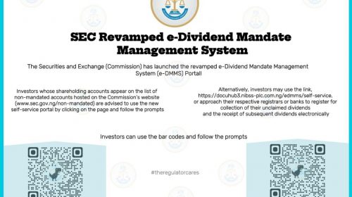 SEC Launches  Revamped e-Dividend Mandate Management System