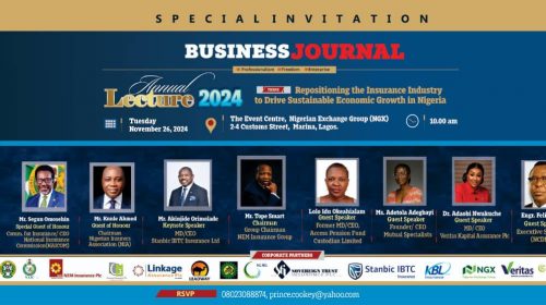 NAICOM, NEM, NGX, Linkage, STI, NLNG, Leadway, NCDMB, Veritas, Stanbic IBTC Insurance, Others for Business Journal Annual Lecture 2024