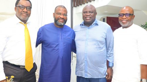 Ambode Pays Condolence Visit To AFRIMA Boss Over wife’s death, Mrs Modupe Temitope Dada