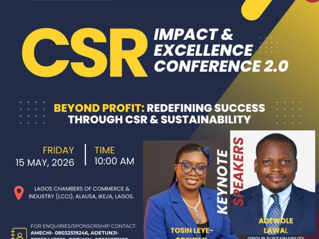 Leye-Odeyemi, Lawal to lead discussion at 2nd MediaConsortium CSR Impact, Conference