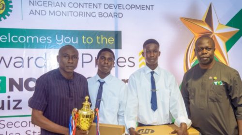 Kaiama Grammar School, FGGC, Imiringi, Clinch Top Prizes at NCDMB Science Quiz Competition Kaiama Grammar School, FGGC, Imiringi, Clinch Top Prizes at NCDMB Science Quiz Competition