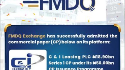 C & I Leasing  Quotes ₦18.90bn Commercial Paper on FMDQ    