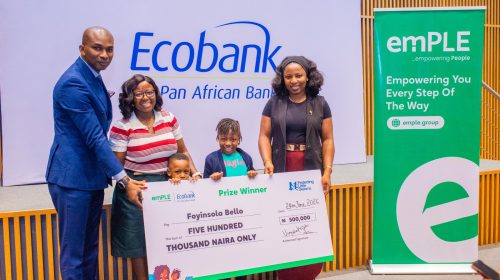 emPLE, Ecobank rewards families, promotes financial literacy with “Protecting Little Dreams” initiative