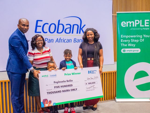 emPLE, Ecobank rewards families, promotes financial literacy with “Protecting Little Dreams” initiative