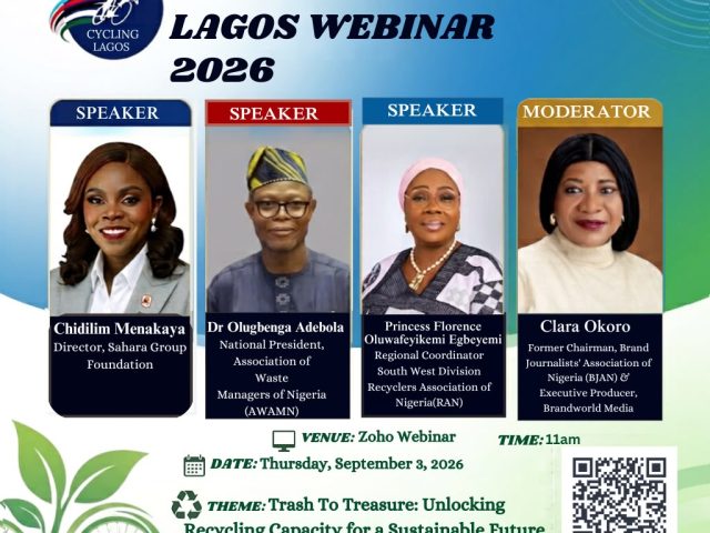 Cycling Africa holds 5th Cycling Lagos Webinar to Spotlight Nigeria’s Untapped Recycling Potential