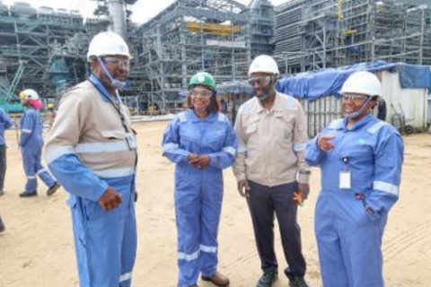 Photo: Oyekunle, PS, Ministry of Petroleum Resources & Chairperson, NLNG Board LCC Visits Train 7 Project Site 