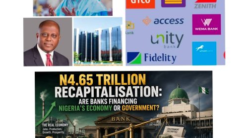 N4.65Trn Recapitalisation: Are Banks Financing Nigeria’s Economy or Government? N4.65Trn Recapitalisation: Are Banks Financing Nigeria’s Economy or Government?